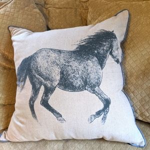Horse throw pillow